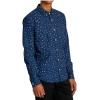 RVCA Men’s Thatll Do Stretch Long Sleeve Woven Button Front Shirt(That’ll Do Print | Dark Denim)