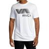 RVCA Men’s VA Blur Short Sleeve(Rvca Blur/White)