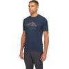 Rab Crimp Reflection Tee – Quick-Drying Comfortable Graphic T-Shirt for Hiking, Climbing, & Casual Use(Tempest Blue)