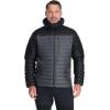 Rab Men’s Microlight Alpine 700-Fill Down Hooded Puffer Jacket for Hiking & Skiing(Black/Graphene)