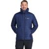 Rab Men’s Microlight Alpine 700-Fill Down Hooded Puffer Jacket for Hiking & Skiing(Deep Ink (Marmalade))