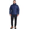Rab Men’s Microlight Alpine 700-Fill Down Hooded Puffer Jacket for Hiking & Skiing(Deep Ink (Marmalade))