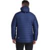 Rab Men’s Microlight Alpine 700-Fill Down Hooded Puffer Jacket for Hiking & Skiing(Deep Ink (Marmalade))