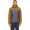 Rab Men’s Microlight Alpine 700-Fill Down Hooded Puffer Jacket for Hiking & Skiing(Footprint/Graphene)