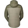 Rab Men’s Microlight Alpine 700-Fill Down Hooded Puffer Jacket for Hiking & Skiing(Light Khaki/Stone)