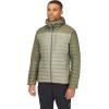 Rab Men’s Microlight Alpine 700-Fill Down Hooded Puffer Jacket for Hiking & Skiing(Light Khaki/Stone)
