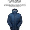 Rab Men’s Microlight Alpine 700-Fill Down Hooded Puffer Jacket for Hiking & Skiing(Tempest Blue)