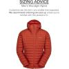 Rab Men’s Microlight Alpine 700-Fill Down Hooded Puffer Jacket for Hiking & Skiing(Tuscan Red)