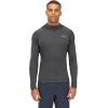 Rab Men’s Sonic Hoody – Lightweight Breathable Baselayer Shirt for Hiking & Trail Running(Graphene)