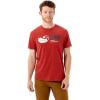 Rab Men’s Stance Vintage Tee Organic Breathable Short-Sleeve Logo T-Shirt for Everyday Use(Red Clay)