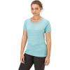 Rab Women’s Wisp Tee Breathable Short-Sleeve T-Shirt for Hiking, Climbing, & Casual(Meltwater Marl)