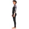 Roxy Womens 3/2mm Swell Series Back Zip Fullsuit Wetsuit(Anthracite Paradise Found S)