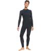 Roxy Womens 3/2mm Swell Series Back Zip Fullsuit Wetsuit(Black)