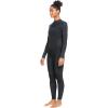 Roxy Womens 3/2mm Swell Series Back Zip Fullsuit Wetsuit(Black)