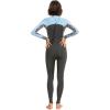Roxy Womens 3/2mm Swell Series Back Zip Fullsuit Wetsuit(Jet/Boy Blue)