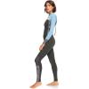 Roxy Womens 3/2mm Swell Series Back Zip Fullsuit Wetsuit(Jet/Boy Blue)