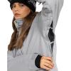 Roxy womens Billie Jacket – 10k Waterproof Snow Jacket, Tailored Fit, Pfas-free, Insulated(Grey)