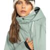 Roxy womens Billie Jacket – 10k Waterproof Snow Jacket, Tailored Fit, Pfas-free, Insulated(Lily Pad)