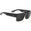 SPY Optic Cyrus, Square Sunglasses, Color and Contrast Enhancing Lenses(Black/Happy Gray/Green)
