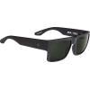 SPY Optic Cyrus, Square Sunglasses, Color and Contrast Enhancing Lenses(Matte Black/Happy Gray/Green)