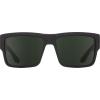 SPY Optic Cyrus, Square Sunglasses, Color and Contrast Enhancing Lenses(Matte Black/Happy Gray/Green)