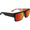 SPY Optic Cyrus, Square Sunglasses, Color and Contrast Enhancing Lenses(Orange and Black)