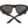 SPY Optic Cyrus, Square Sunglasses, Color and Contrast Enhancing Lenses(Soft Matte Black/Bronze With Light Blue Spectra)