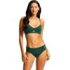 Seafolly Women’s Multi Strap Hipster Full Coverage Bikini Bottom Swimsuit(Eco Collective Evergreen)