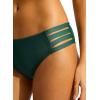 Seafolly Women’s Multi Strap Hipster Full Coverage Bikini Bottom Swimsuit(Eco Collective Evergreen)