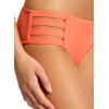 Seafolly Women’s Multi Strap Hipster Full Coverage Bikini Bottom Swimsuit(Eco Collective Melon)