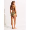 Seafolly Women’s Multi Strap Hipster Full Coverage Bikini Bottom Swimsuit(Eco Collective Olive)