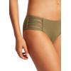 Seafolly Women’s Multi Strap Hipster Full Coverage Bikini Bottom Swimsuit(Eco Collective Olive)