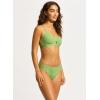 Seafolly Women’s Multi Strap Hipster Full Coverage Bikini Bottom Swimsuit(Eco Collective Sage)