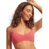 Seafolly Women’s Standard Bralette Bikini Top Swimsuit with Clip Back(Havana Sun Kissed Coral)