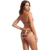 Seafolly Women’s Standard Bralette Bikini Top Swimsuit with Clip Back(High Tide Copper Tan)
