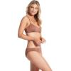 Seafolly Women’s Standard Bralette Bikini Top Swimsuit with Clip Back(Sea Dive Bronze)