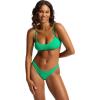 Seafolly Women’s Standard Bralette Bikini Top Swimsuit with Clip Back(Sea Dive Jade)