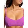 Seafolly Women’s Standard Bralette Bikini Top Swimsuit with Clip Back(Sea Dive Violet)