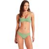 Seafolly Women’s Standard Bralette Bikini Top Swimsuit with Clip Back(Second Wave Palm Green)