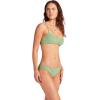 Seafolly Women’s Standard Bralette Bikini Top Swimsuit with Clip Back(Second Wave Palm Green)