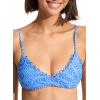 Seafolly Women’s Standard Bralette Bikini Top Swimsuit with Clip Back(Seychelles Azure)