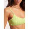 Seafolly Women’s Standard Bralette Bikini Top Swimsuit with Clip Back(Sienna Celery)