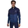 Swix Men’s Dynamic Hybrid Breathable Windproof Active Outdoor Cross Country Skiing Winter Sports Insulated Jacket(Lake Blue/Dark Navy)