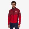 Swix Men’s Dynamic Hybrid Breathable Windproof Active Outdoor Cross Country Skiing Winter Sports Insulated Jacket(Rhubarb Red/Swix Red)