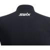 Swix Men’s Racex Classic Half Zip Long Sleeve Quick-Drying Stretch Slim Fit Baselayer Top(Black/Phantom)