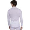 Swix Men’s Racex Half Zip Wind-Resistant Quick-Drying Slim Fit Long Sleeve Baselayer Top(Bright White)