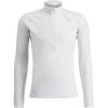 Swix Men’s Racex Half Zip Wind-Resistant Quick-Drying Slim Fit Long Sleeve Baselayer Top(Bright White)