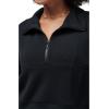 TravisMathew Women’s Skyloft Soft 1/2 Zip(Black)