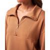 TravisMathew Women’s Skyloft Soft 1/2 Zip(Chestnut)