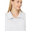 TravisMathew Women’s Skyloft Soft 1/2 Zip(Heather Light Grey)